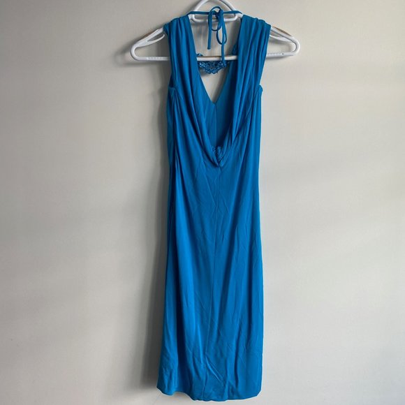 ROBERTO CAVALLI Blue Open-back Dress - Picture 7 of 9